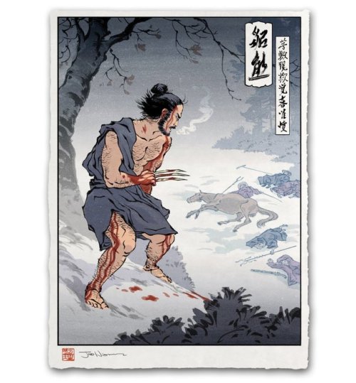 supersonicart:“Ukiyo-e Heroes” on The People’s Printshop.Artist Jed Henry’s incredible series of pri