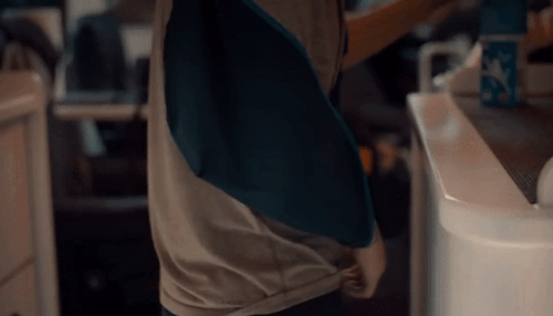 Louis Putting Milk In His Coffee Then Putting The Milk Back In The Fridge On The Tour Bus - X