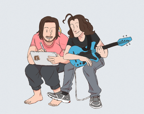 alephammers:grump boys having fun :)