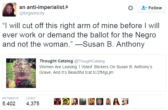 odinsblog:  hustleinatrap:  Fact.  I think it’s sO appropriate that Susan B. Anthony