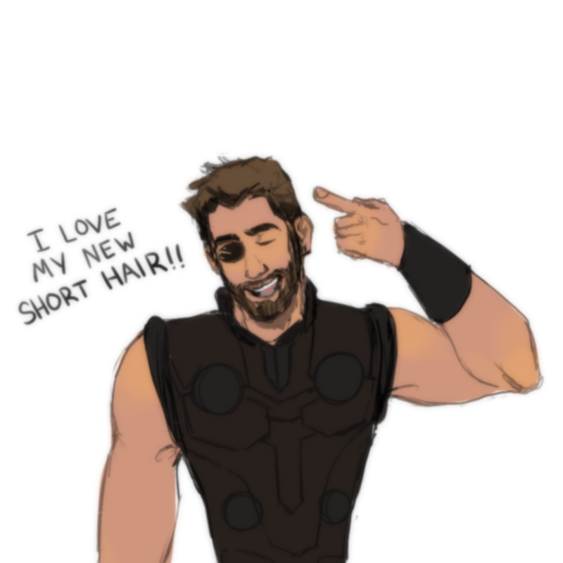 keilattes:  “breaking mcu news: guy with metal arm makes thunder god dude w/ missing
