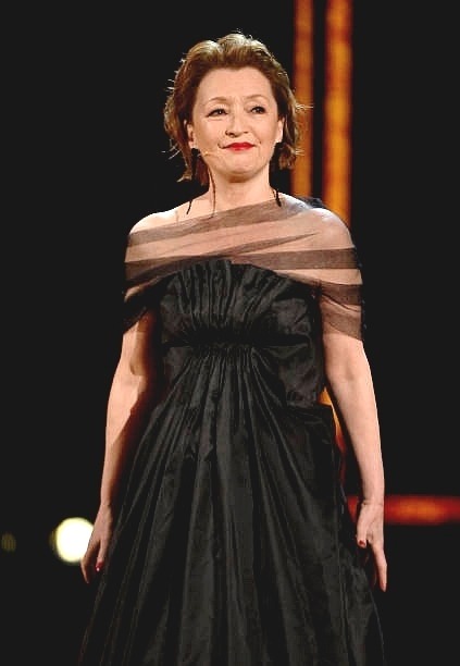 verypersonalscreencaps:LESLEY MANVILLE on stage during The Olivier Awards 2022 at the Royal Albert H