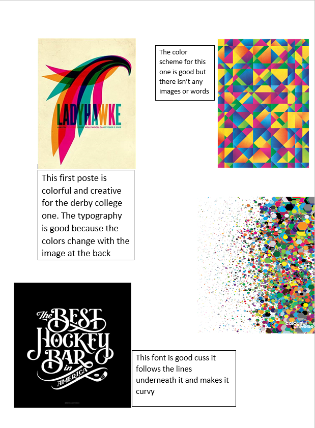 Camcom's iMedia Work — research for posters