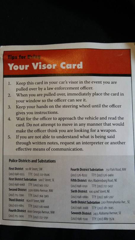 sephezade: death-deafying-stuntman:  deafstarrr:  I just got a car and started driving again so I was thinking about some safety things for D/deaf/HoH drivers.  One huge concern is the possibility of being pulled over and encountering the police.  I have