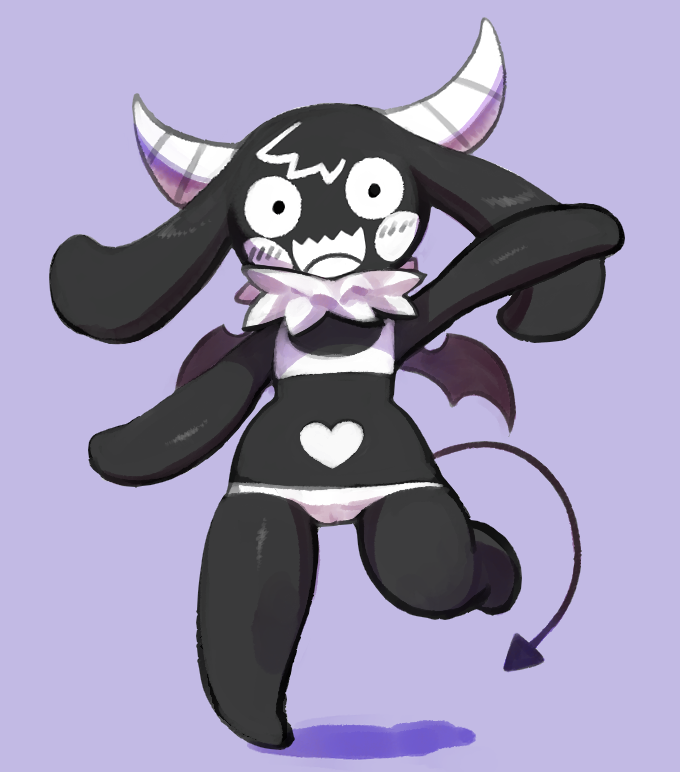 spooky-zetta-bot:  A tiny Succubus! This OC belongs to O-den! pixiv 