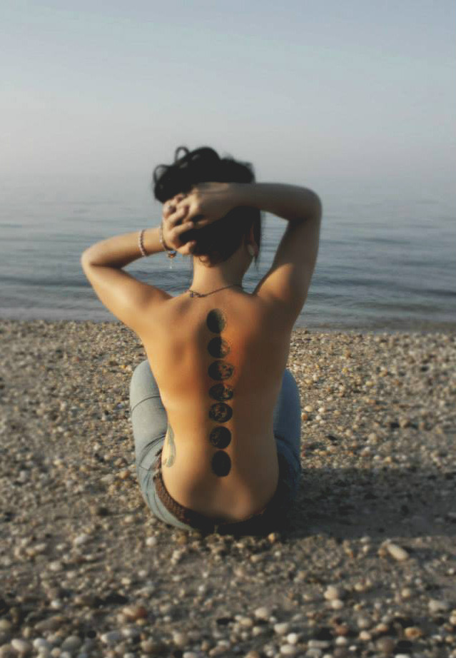 p-ainting-r-oses-w-hite:  Moon Phase Tattoo. September 13th 2013 