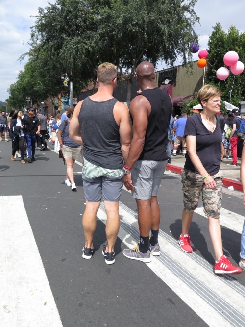 wehonights:  Sexy man Paul Wagner & his friends at LA Pride