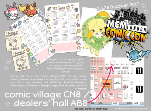 ✨Come and see me at MCM London Comic Con this weekend!✨ I’m so excited! * * * * * * * * * * * *also,