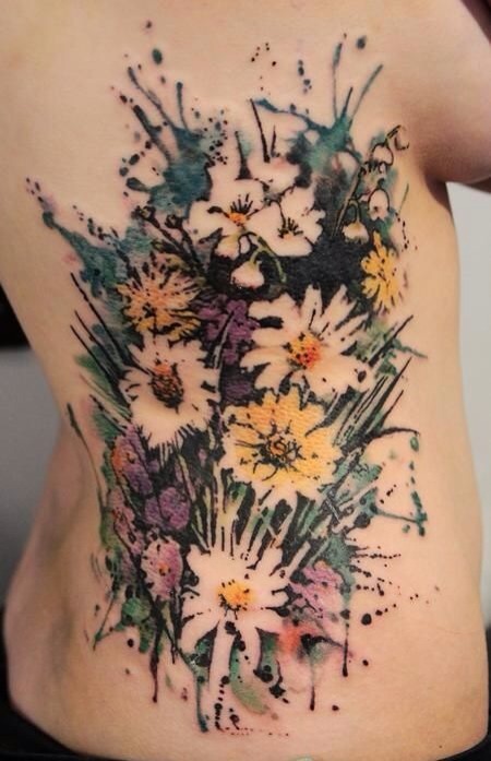 XXX leafmotif:  roughcutpaper:  Floral Tattoos photo