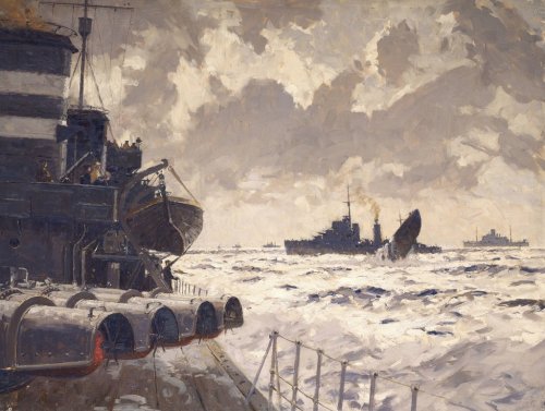 End of a U-Boat - Norman Wilkinson