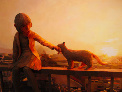 branwyndaydreams:  art-and-fury:  f-l-e-u-r-d-e-l-y-s:  Artist Shintaro Ohata Seamlessly Blends Sculpture and Canvas to Create 3D Paintings  When first viewing the artwork of Shintaro Ohata up close it appears the scenes are made from simple oil paints,