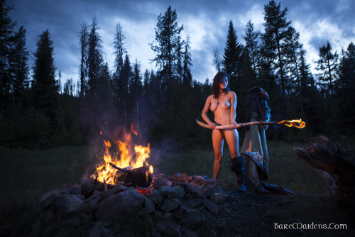 baremaidens: Raven of Zeng, “Camp Fire” adult photos