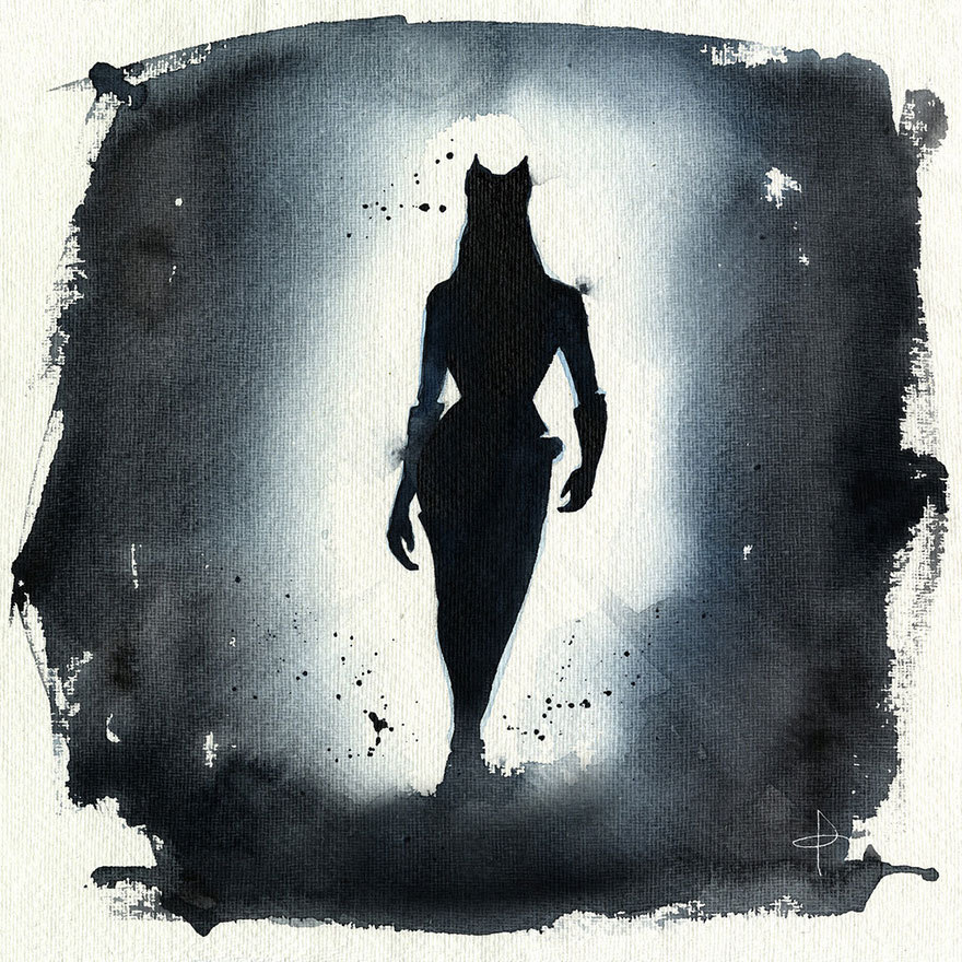 jedavu:  Watercolor Superheroes With Big Splashes  Created by Blule