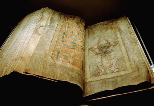 welcometothe1jungle:
“ The Codex Gigas is the largest extant medieval manuscript in the world. It is also known as the Devil’s Bible because of a large illustration of the devil on the inside and the legend surrounding its creation. It is thought to...