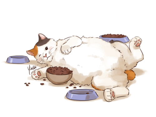 Patreon reward of Final Fantasy XIV’s Fat Cat.Support me on Patreon here!