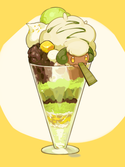 l0x0b:Green tea parfait2015//pokemon