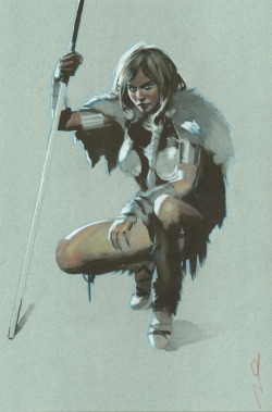 comicblah:  Valkyrie by Gerald Parel #WomenofMarvel