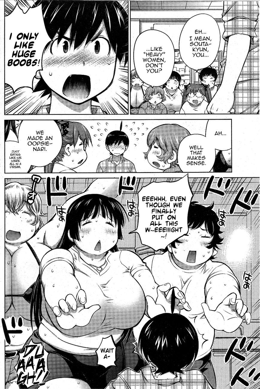 Weight gain scene in Daisuki Onnanoko wa Desu ka