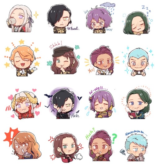 creylune:black eagles stickers done, golden deer next <>_<>