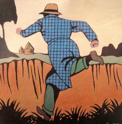 Walker&rsquo;s last mission - Jan Håfström , 2002.Swedish,b.1937-Acrylic on Masonite 