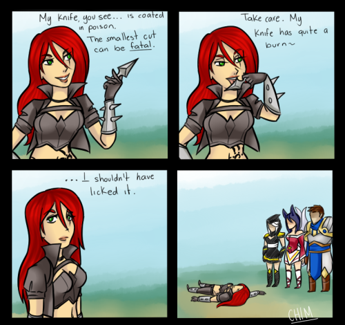 chimidolly:  The finest assassin in Noxus inspired by (✩) 