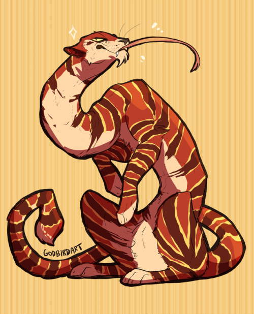 frigidloki:☆ what a good snake. cat. cat snake? snake cat? … cake??[art commissions / portfolio @ go