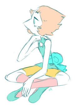 tryingmomentarily:  @otterbender   said:Hi its pearl-likes-pi from Main Blog and I am obsessed w the way U draw pearl and so I was wondering,,, if you would,,, do a pearl, ,, pLease PLEASE ily here ya go friend  