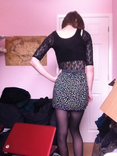 thebeardedmanlady:  Wearing this as I tidy the room whilst the girlfriend is at work.