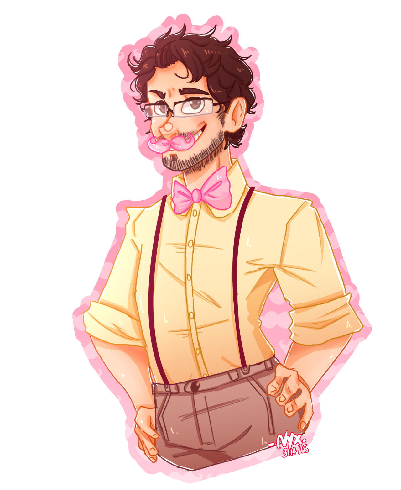 nyx-color:  Fanart for markiplier!! I’ve wanted to fanart for so long,but never