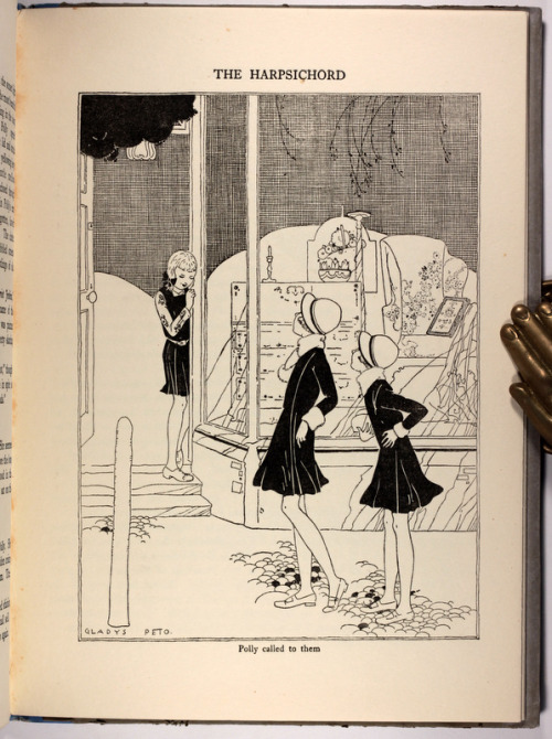 Merry Times by Gladys Peto - wonderful period illustrative style influenced by A. Beardsley