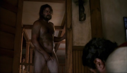 nudialcinema:Nick Offerman nudo in “Deadwood” (ep. 1x02, Deep Water)