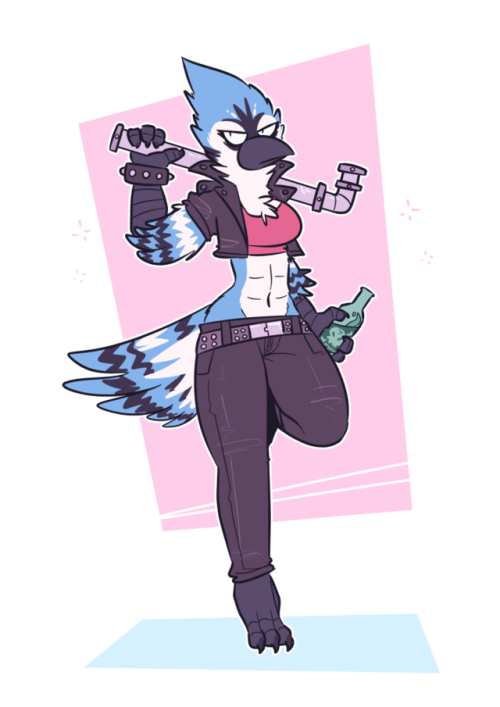 cat-boots:  bird boutta do some plumbing!!  [commission for @Punk_Bat ]