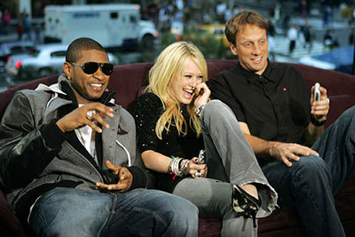 2000ish:Usher, Hilary Duff and Tony Hawk on TRL (2004)