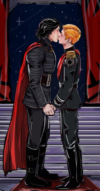 gaylo-ben:Kylux Wedding - Kylux Big Bang 2019 SubmissionSnoke forces Kylo and Hux to get very public