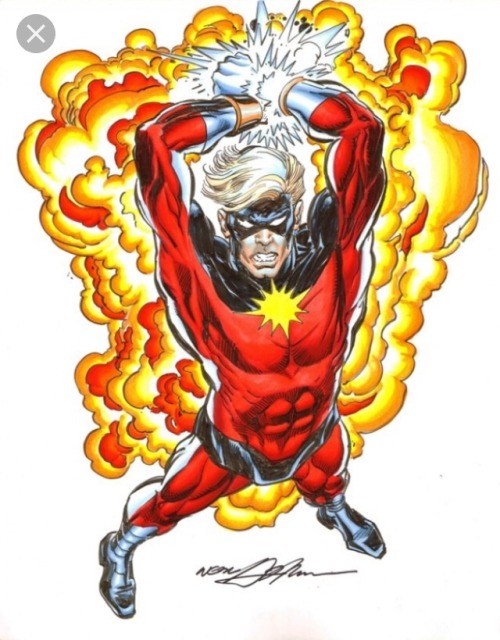 pat1dee: Captain Marvel commission by Neal Adams