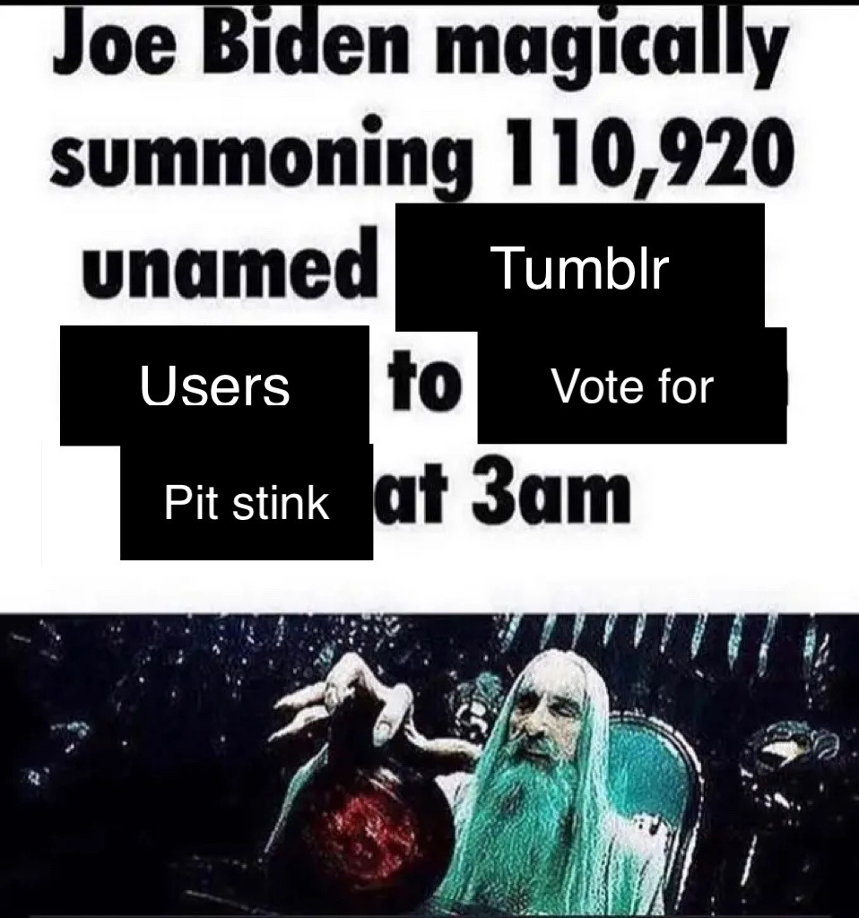 just-callme-jerry:jumex:sacredstem:rthko:albertserra:🐽Ball stinkArmpit stinkSee Results#IVoteddon’t fall for the pit psyop stay true to your heart Stay in line do not leave the polls 