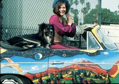 A collection of Janis and her dog George