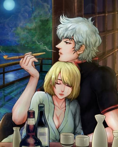 Peaceful Evening~ #gintsu #gintoki #tsukuyo #gintama https://www.instagram.com/p/CI3xwy6pq9U/?igshi