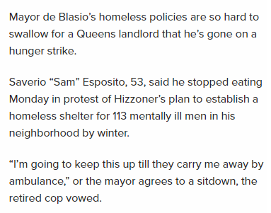 Landlord goes on hunger strike over new homeless shelter