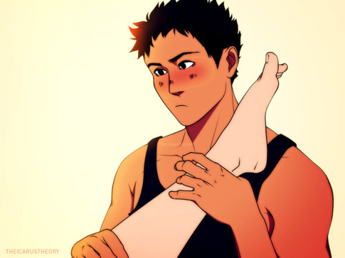 “Is that my old jersey?”“Sure is.”Happy Birthday, Iwa-chan. Goodbye, Iwa-chan.