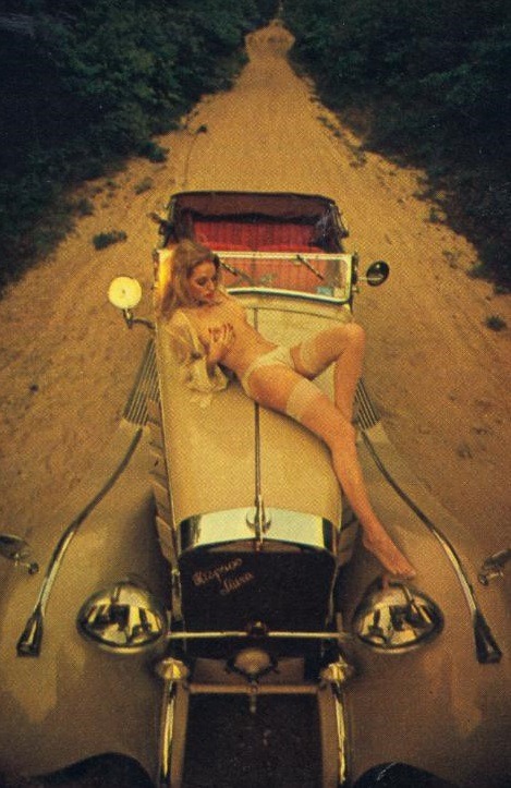 eroticaretro:  Cult actress Claudia Jennings featured in one of several of her post-Playmate Playboy pictorials, entitled “Claudia Observed”, each photograph depicted a different artist’s interpretation of the model. Published in the magazine’s