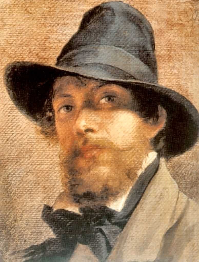 Bronnikov: self-portrait as a dashing young painter.