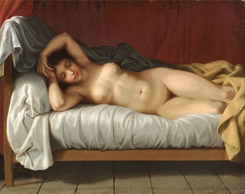 viktor-sbor: Christoffer Wilhelm Eckersberg  (1783–1853)- Reclining Nude This painting of