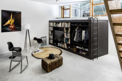 details:  #DetailsNetwork The Living Cube is the result of one man’s battle with his cramped living space (he won). Designed with functionality, timeless design, and simplicity in mind, this box of wonders maximizes the little space that you have with