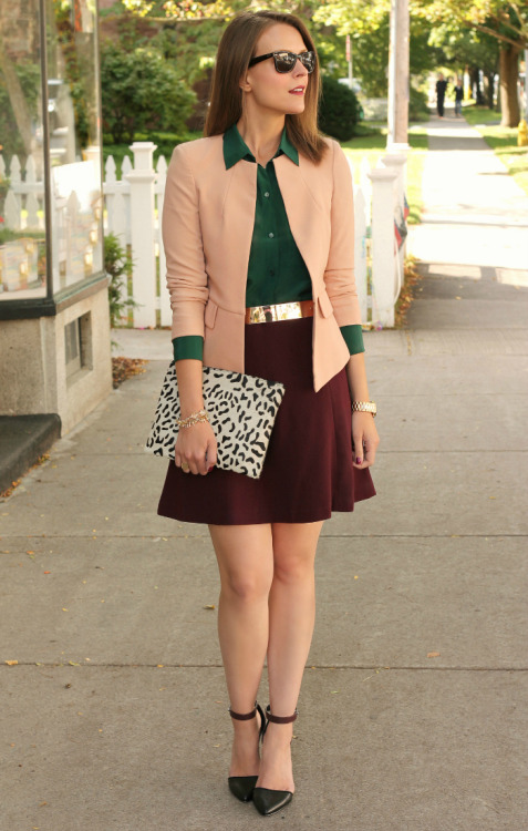 Pink Carnations: Kimberly of Penny Pincher Fashion takes classy to a whole other level in this oxblo