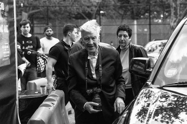 lynchgirl90:  David Lynch arrives at the Festival of Disruption. Courtesy of the