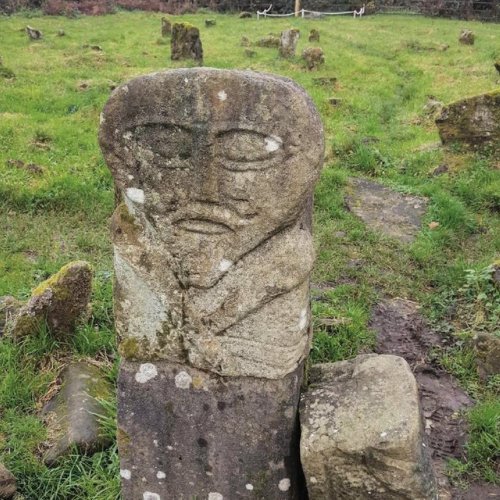 irisharchaeology: The ‘Janus’ figure at Boa Island, Co Fermanagh. This early stone carvi