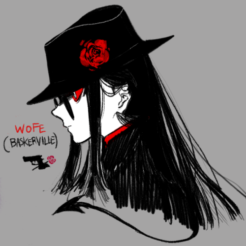 pigeon666:  Black and shigeoand OC doodle - Rhea,Rachel,Josephine,Wolf,Vareta and charlie/sina