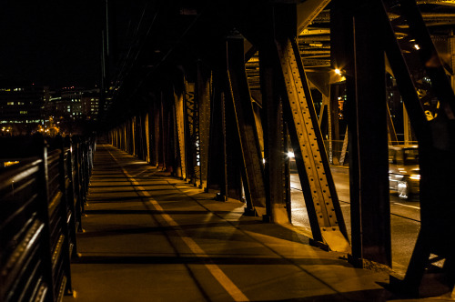 High level bridge. The wind was frigid.