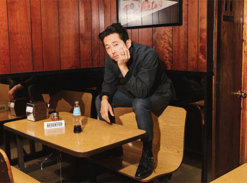 michonnegrimes:Steven Yeun photographed by Matteo Mobilio for GQ Magazine